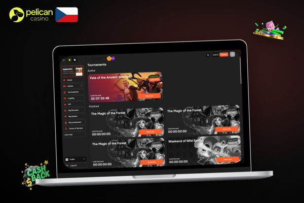 Pelican Casino pro PC zobrazuje přehledné přihlašovací okno při prvním spuštění